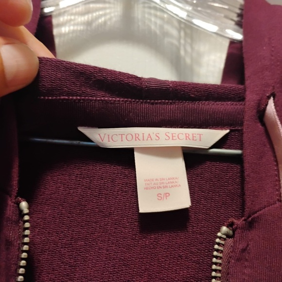 Victoria’s Secret Matching Track Suit Hoodie Pants Plum Purple Size S - Picture 7 of 12